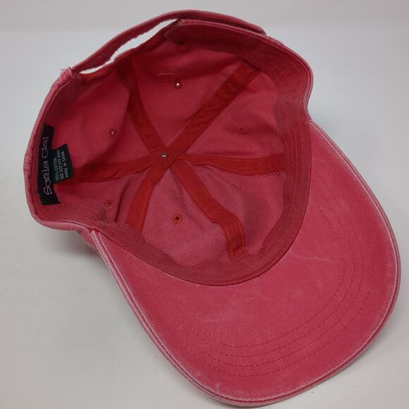 Scala Gal Strapback Baseball Hat Solid Pink One Size Adjustable Blank - Picture 8 of 10